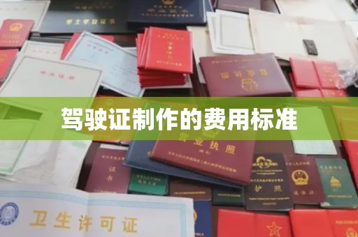岚皋驾驶证制作的费用标准