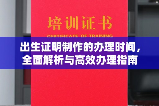 岚皋出生证明制作的办理时间，全面解析与高效办理指南